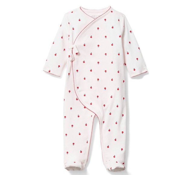 kimono footed onesie